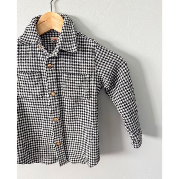 Faherty Boys Black Gingham Shirt - Picture 2 of 7